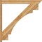 Ekena Millwork Merced Traditional Rough Sawn Outlooker, Western Red Cedar, 6"W x 48"D x 48"H OUT06X48X48MRC01RWR - alternate 4